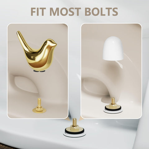 MENNTY universal bolt covers ready to fit multiple toilets and hide hardware