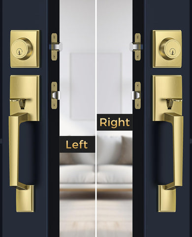 Mensarix reversible door handle for left or right-handed doors.