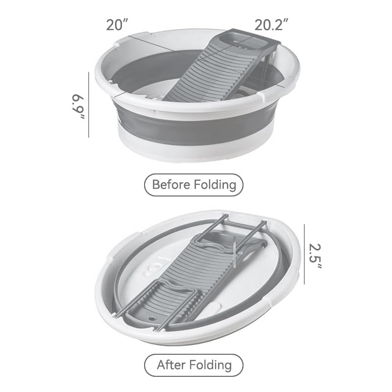 Bottom drain feature enables quick draining after soaking