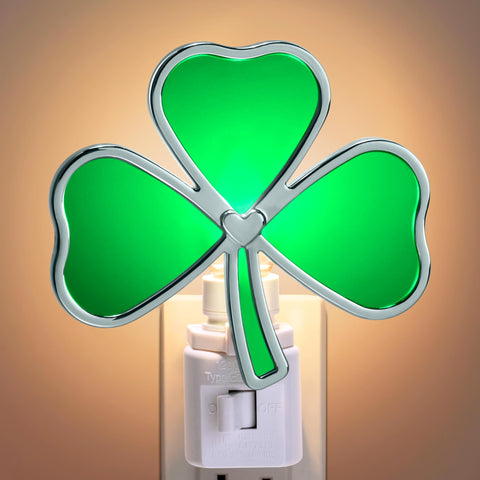 Meonum shamrock night light with a warm glow for hallways