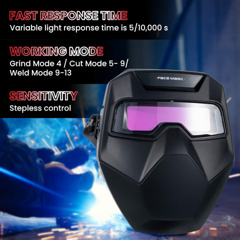 Meonum welding goggles in light state for safe initial viewing