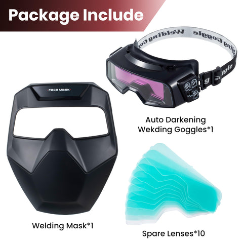 Meonum welding goggles side view showing adjustable silicone knob for comfort