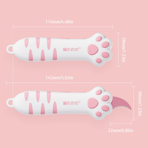 MEOWKIT cat paw box cutter box opening use in action