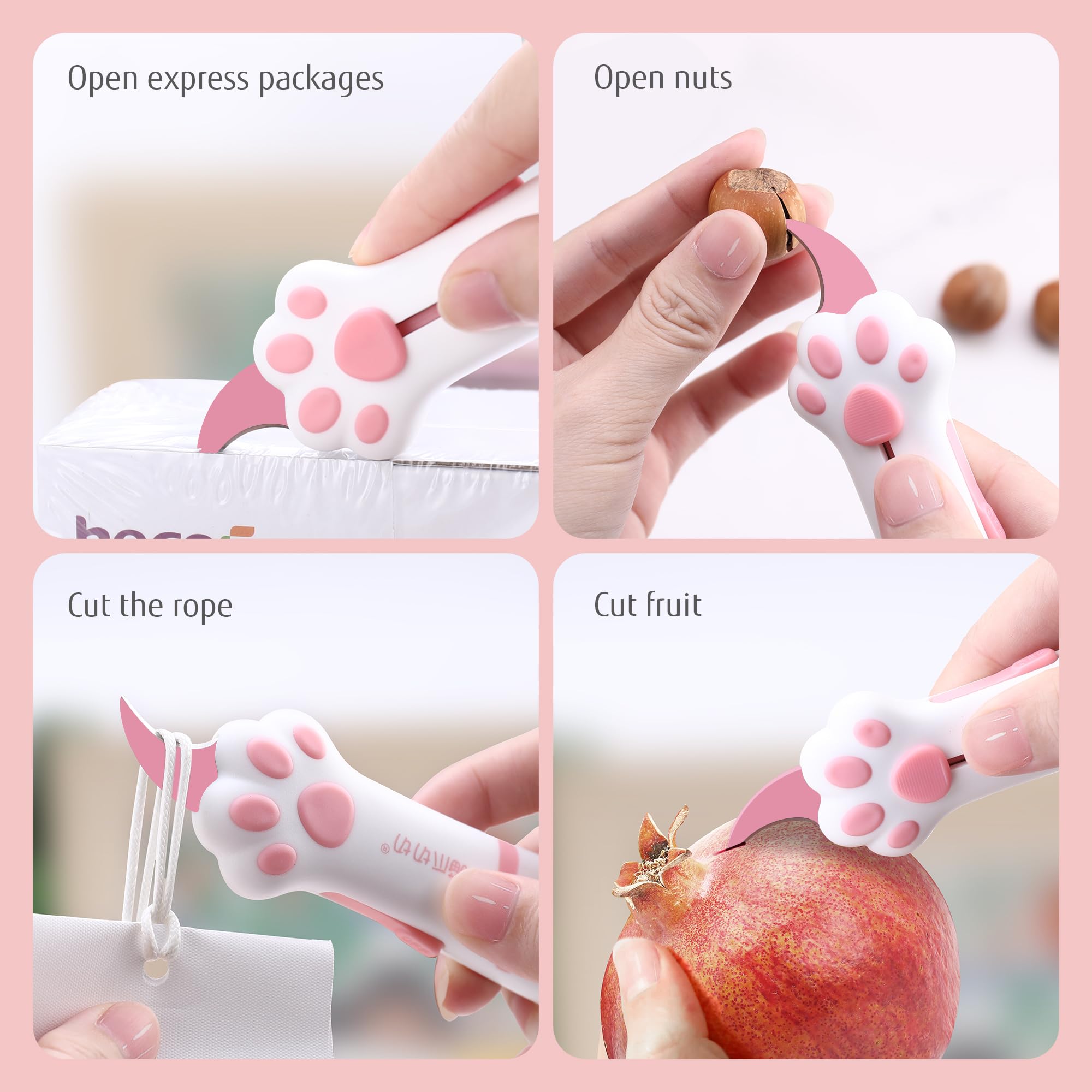 MEOWKIT cat paw box cutter in hand for easy tasks