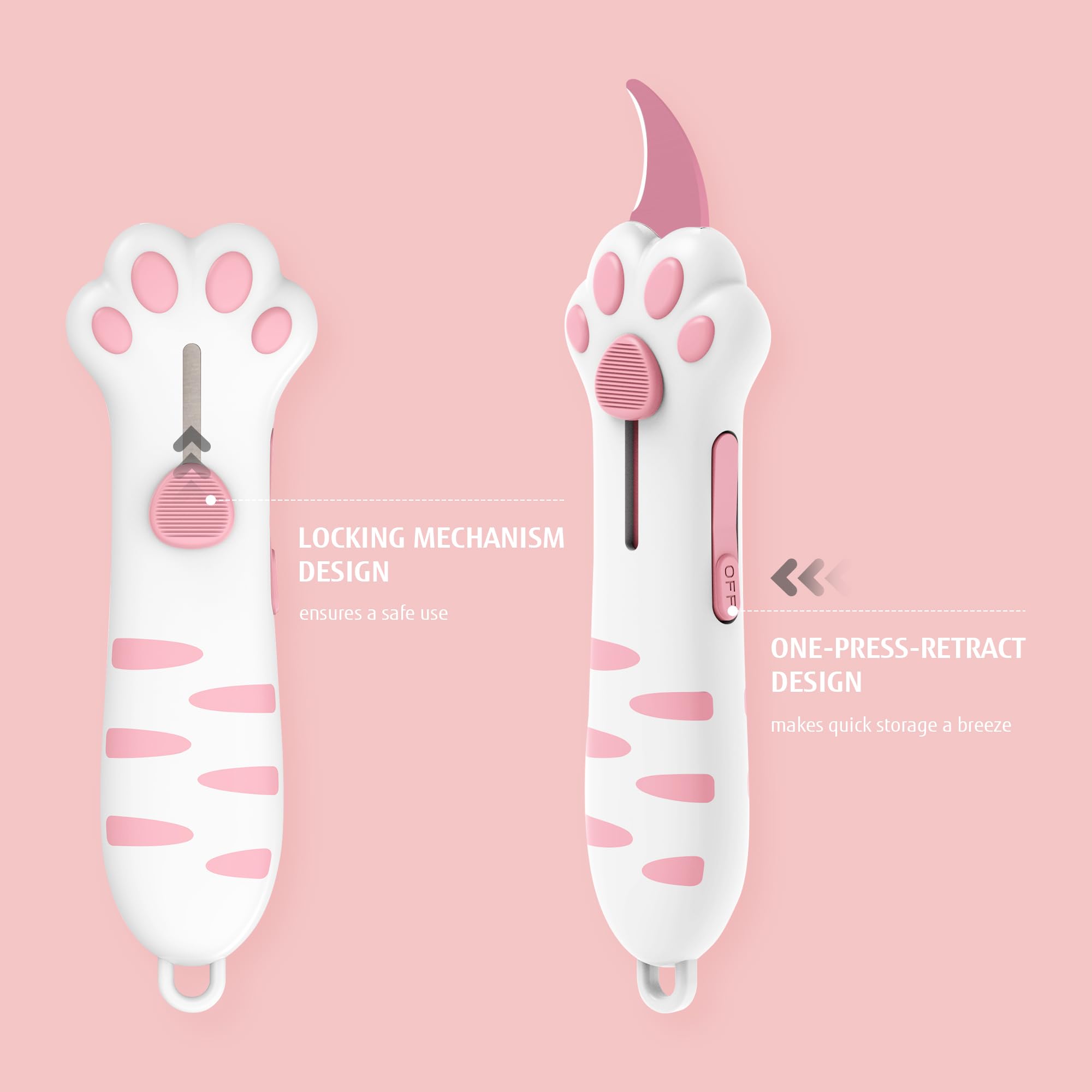 MEOWKIT cat paw box cutter for kitchen and DIY tasks