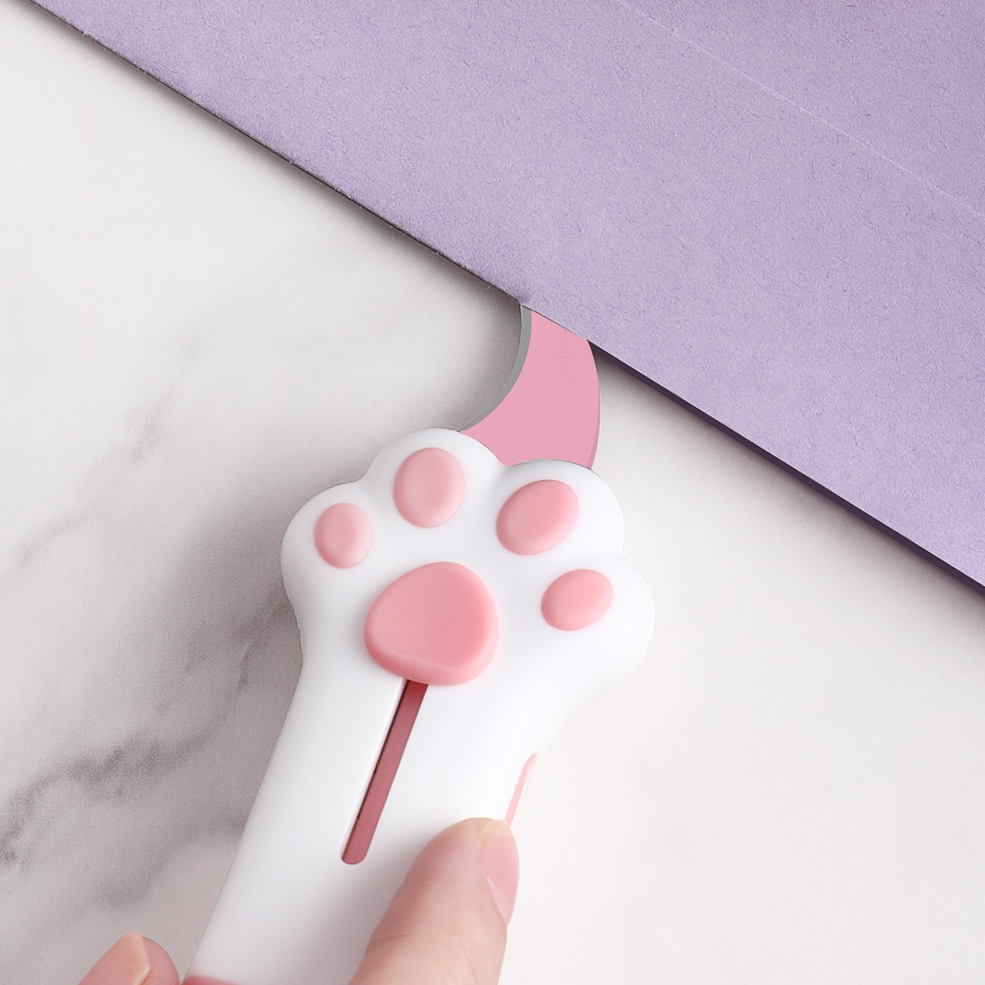 MEOWKIT cat paw box cutter portable mini size fits pockets