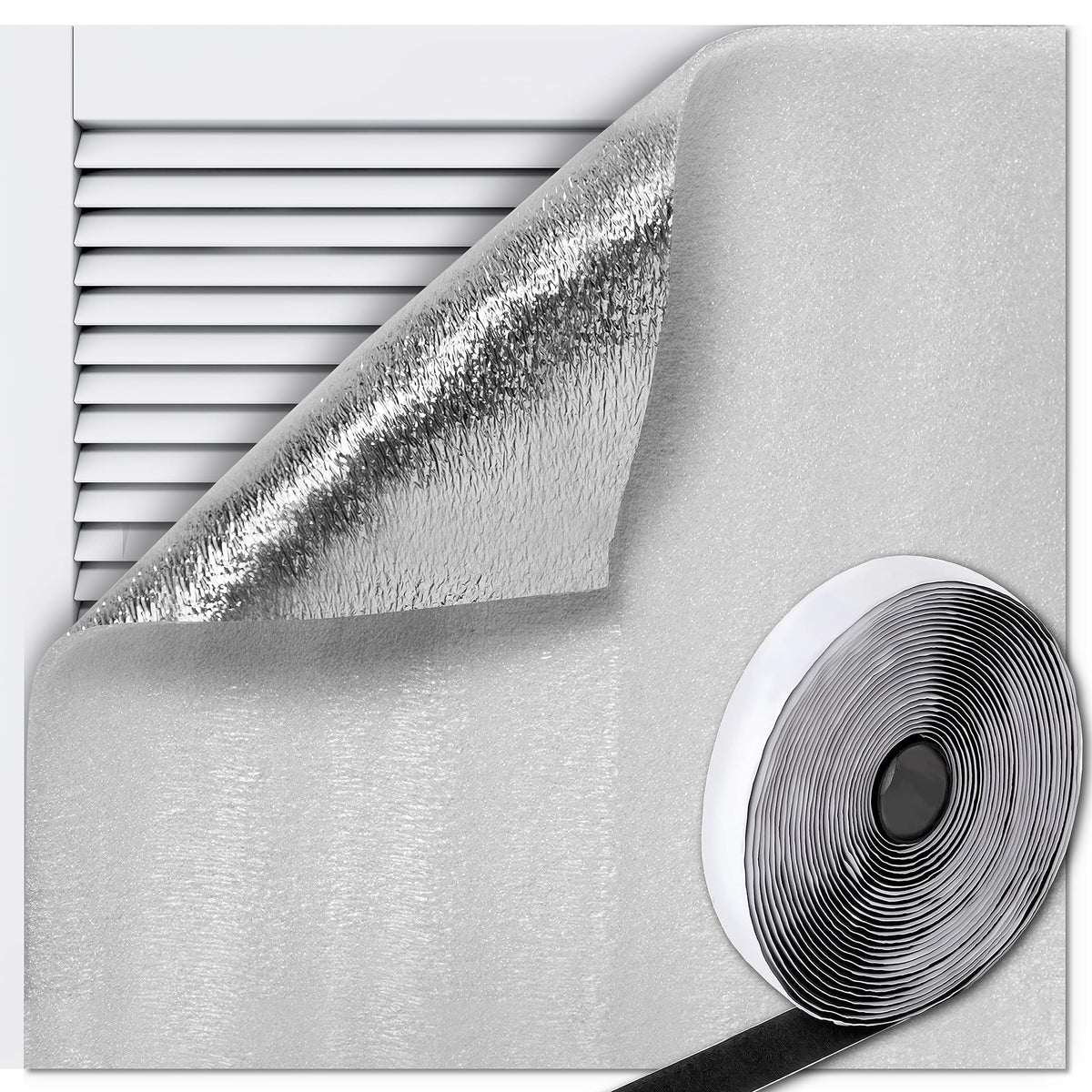 MEPERPER attic fan insulation cover with inner foam blocks drafts for steadier indoor temperature.