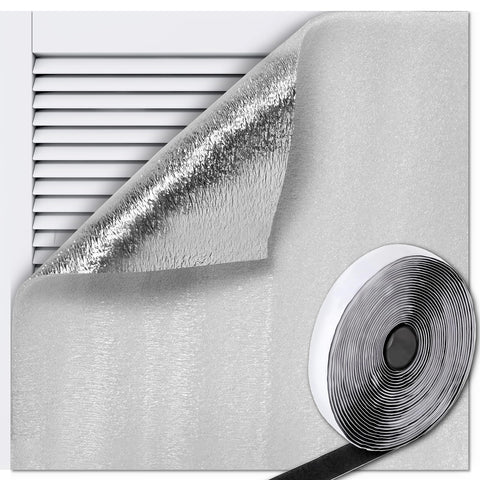 MEPERPER attic fan insulation cover with inner foam blocks drafts for steadier indoor temperature.