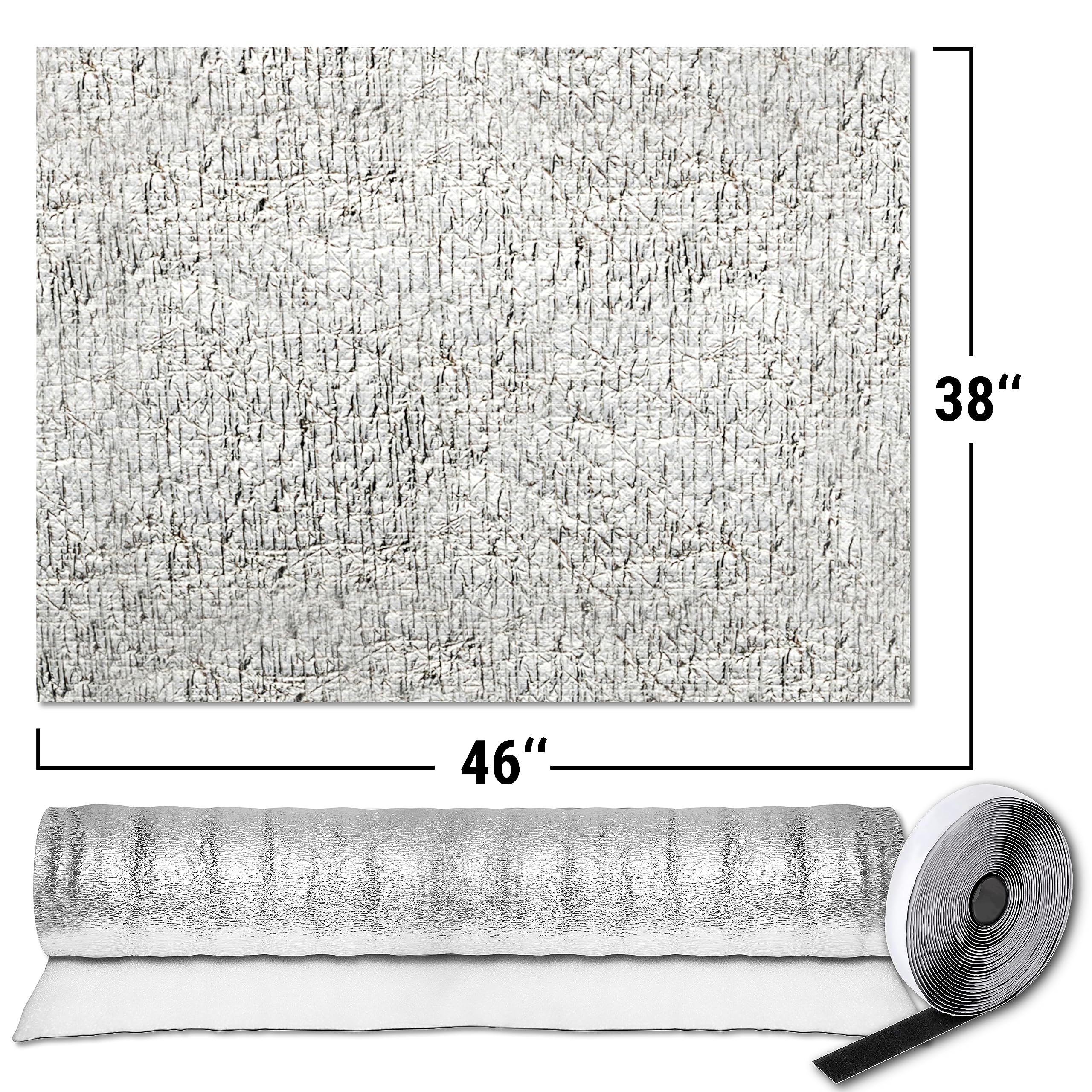 MEPERPER attic vent cover with self-adhesive strip for quick secure mounting.