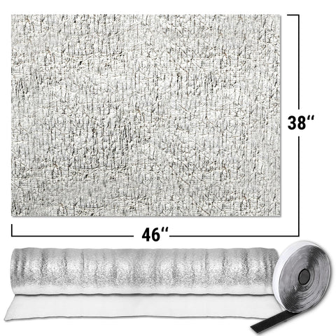MEPERPER attic vent cover with self-adhesive strip for quick secure mounting.
