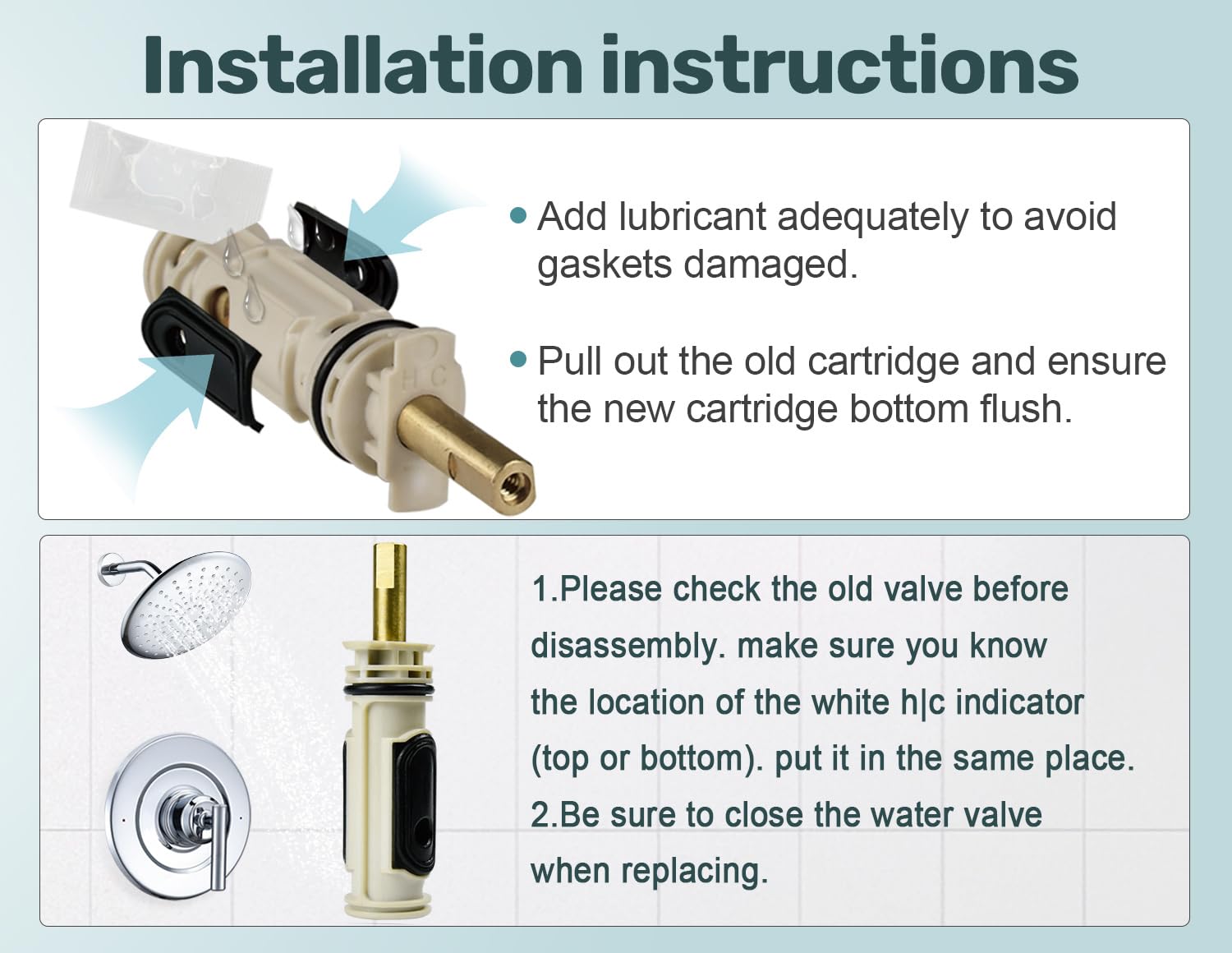 Merdicment durable brass material image indicating long-lasting Moen cartridge replacement.