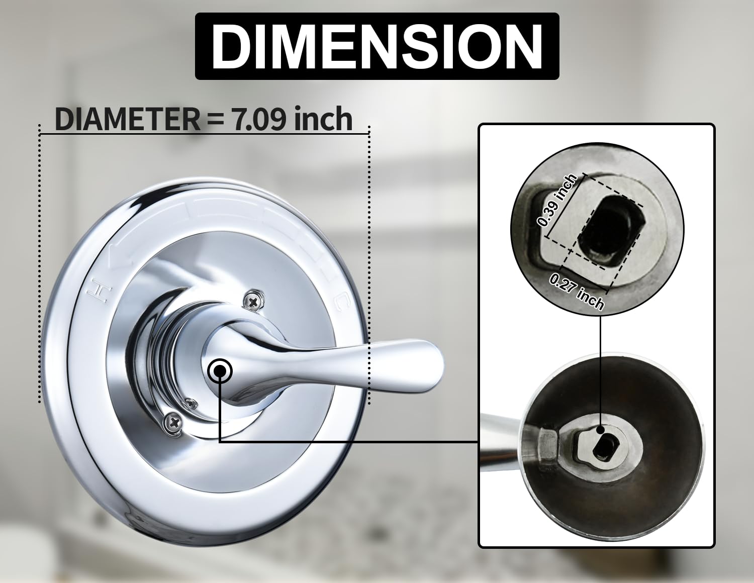 Merdicment RP46074 cartridge included for consistent water flow and temperature control.