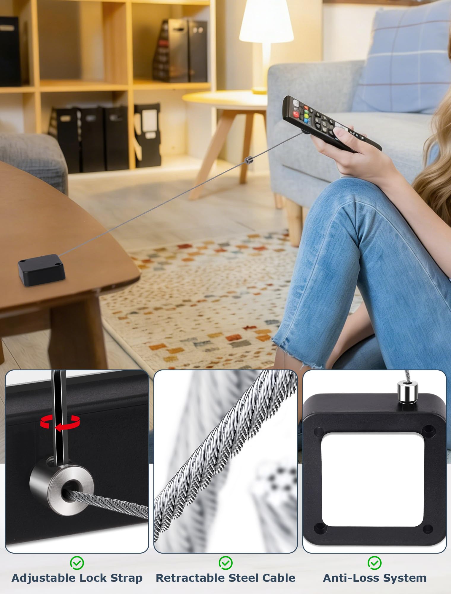 MERDTTES heavy-duty housing protects the tether during daily use