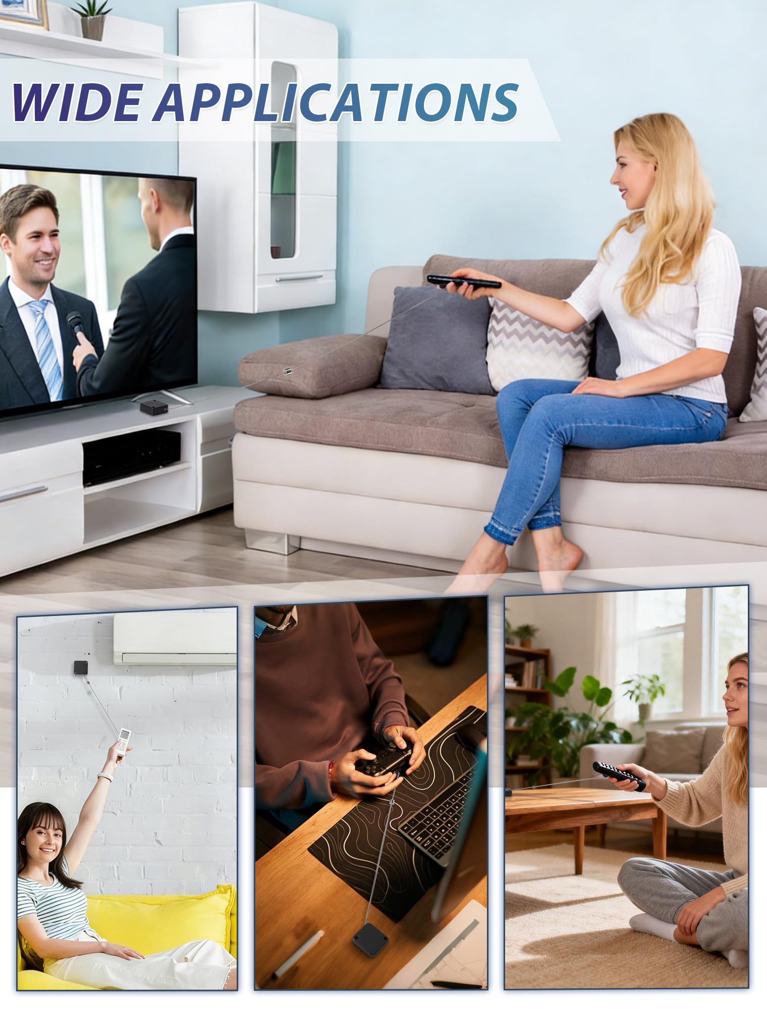 MERDTTES compatible with remotes, gaming controllers, and tablets for clutter-free spaces