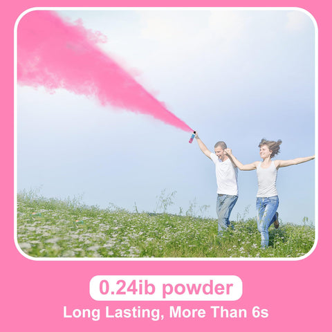 Merear pink powder spray close-up highlighting safe, long-lasting color reveal.