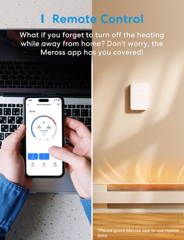 Visual schedule displayed guides daily temperature changes with ease