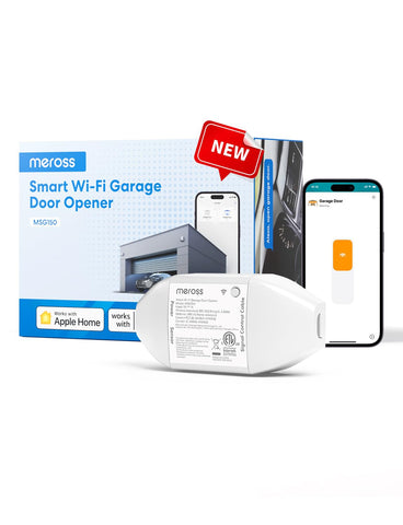 Meross smart garage remote front view for quick installation and clean mounting