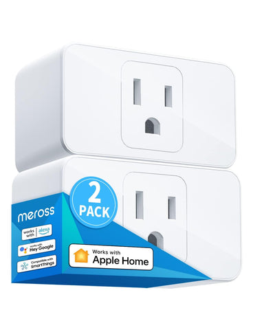 meross Smart Plug Mini compact design showing space-saving outlet use