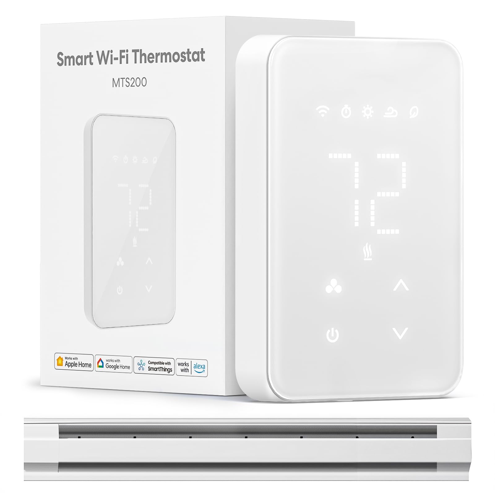 meross smart thermostat installation demonstrates 4-wire setup