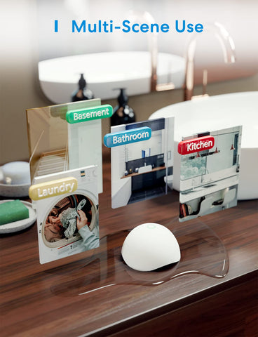 Meross 100m range maintains coverage across large homes and basements.