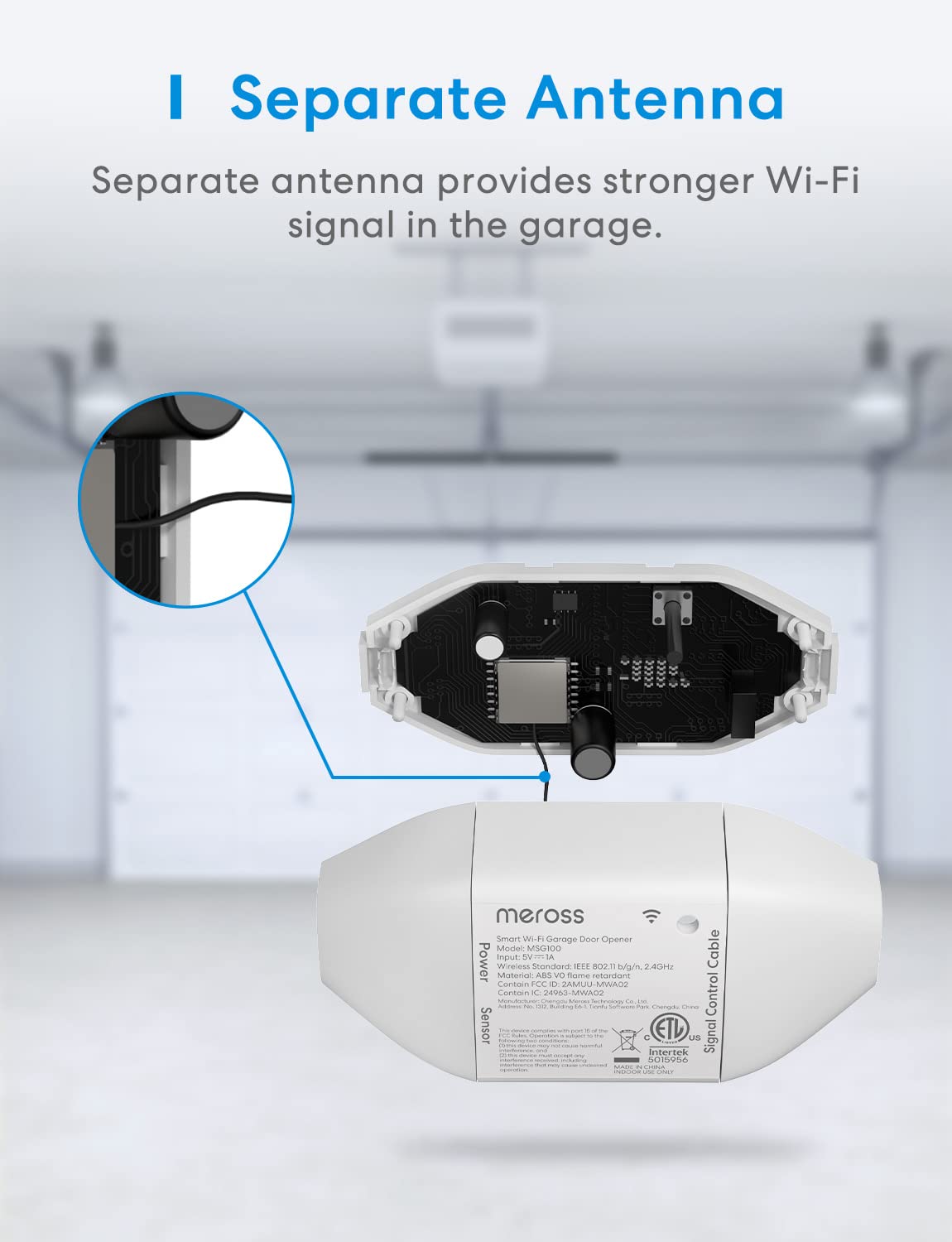 Meross universal compatibility image representing versatile opener support