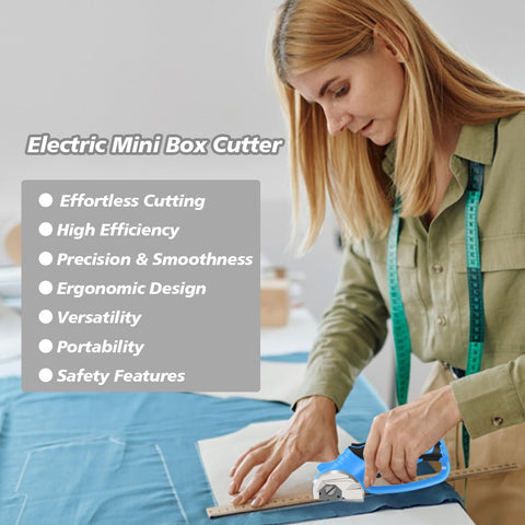 Mershca cordless electric scissors blue recharge port enables easy USB charging.
