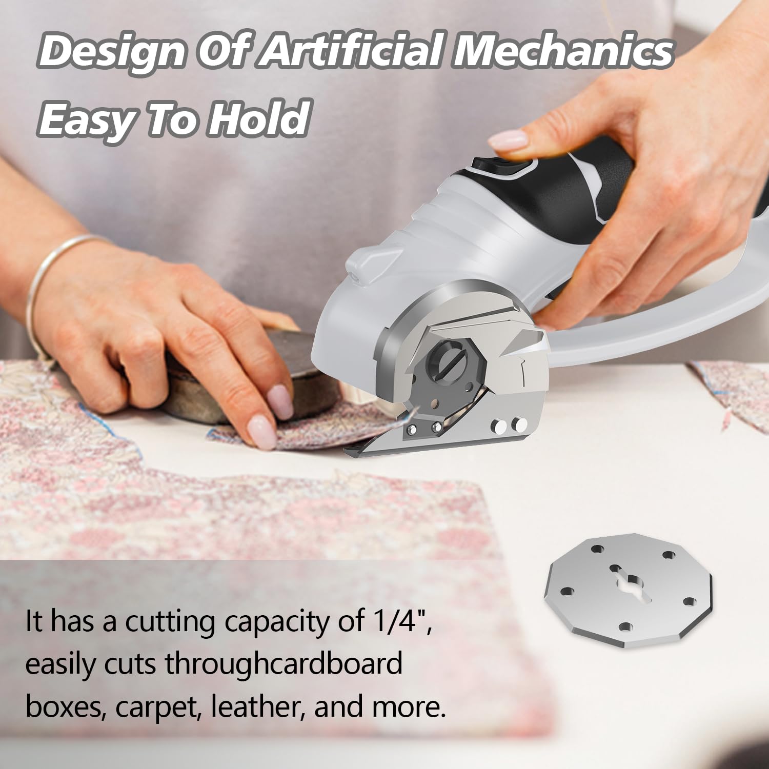 Mershca cardboard cutting capability handles thick cardboard with ease