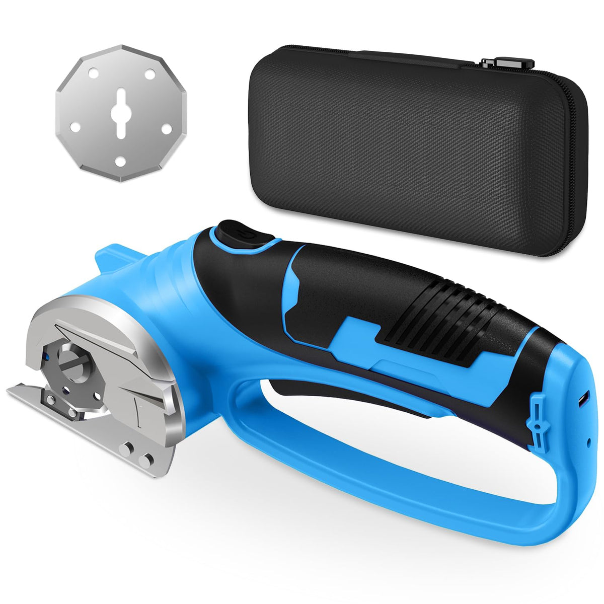 Mershca cordless scissors with ergonomic handle for precise fabric cuts