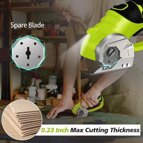 Mershca cordless electric scissors ergonomic handle reduces fatigue