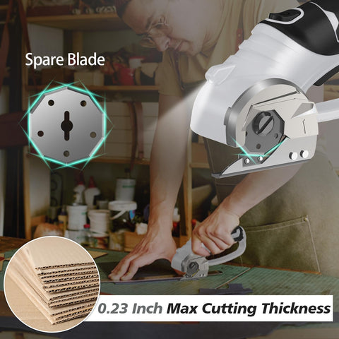 Mershca cordless scissors LED light illuminates work area for precise cuts