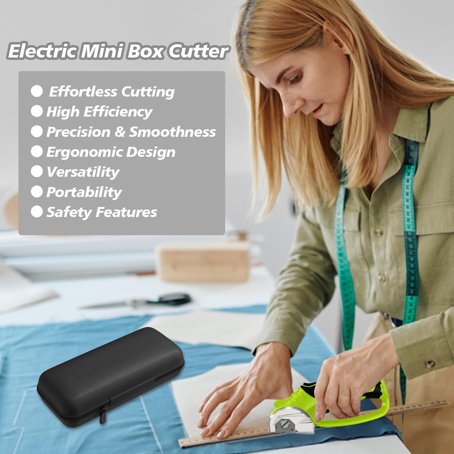Mershca multi-material cutter handles fabric, leather, plastic, and more