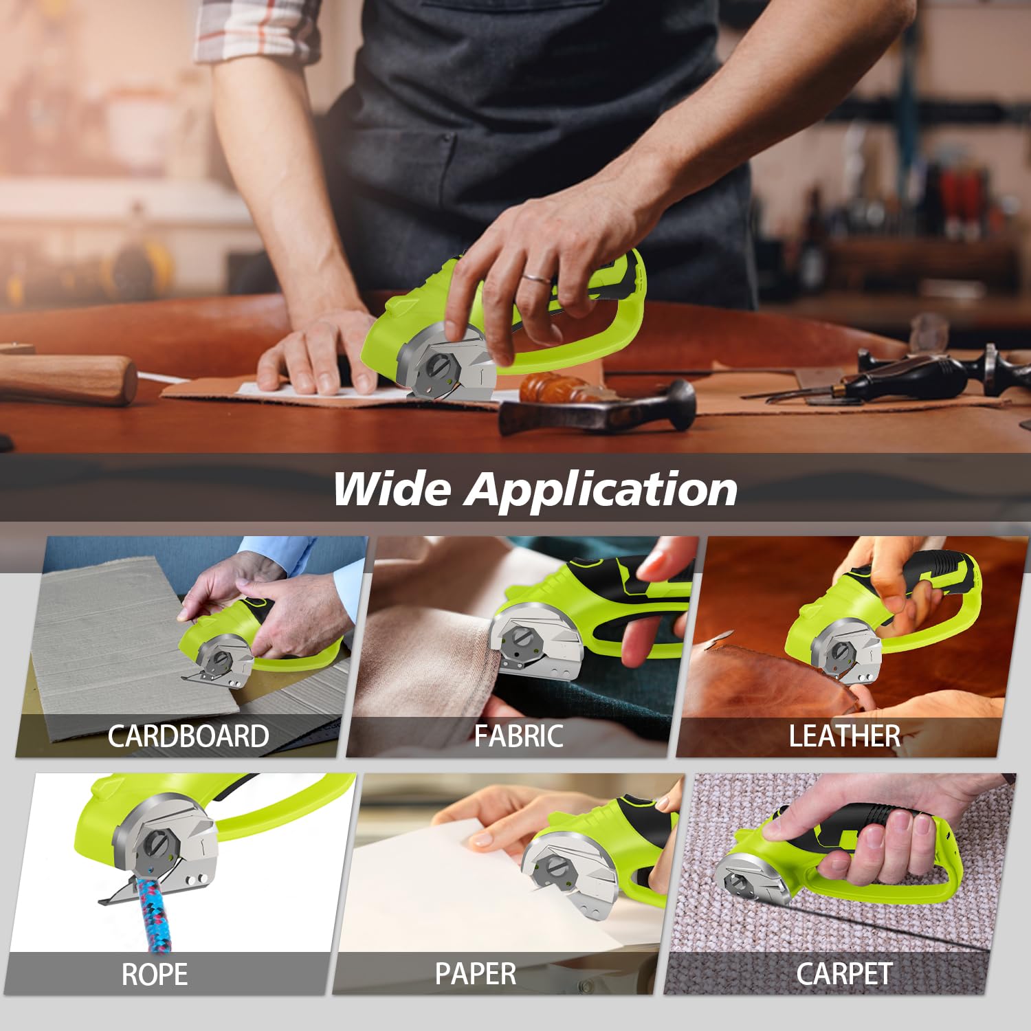 Mershca precision blade delivers clean cuts on fabric and cardboard