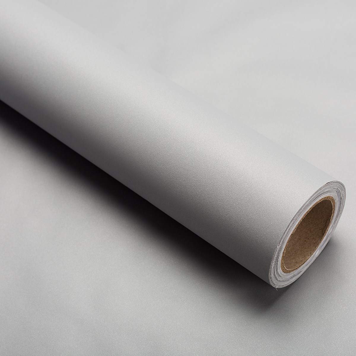 Mervercoy grey self-adhesive wallpaper on cabinet for easy upgrade