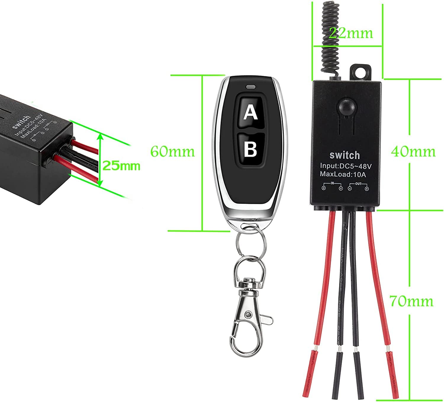 Meskliu switch installed with lamps or fans in a practical setup.
