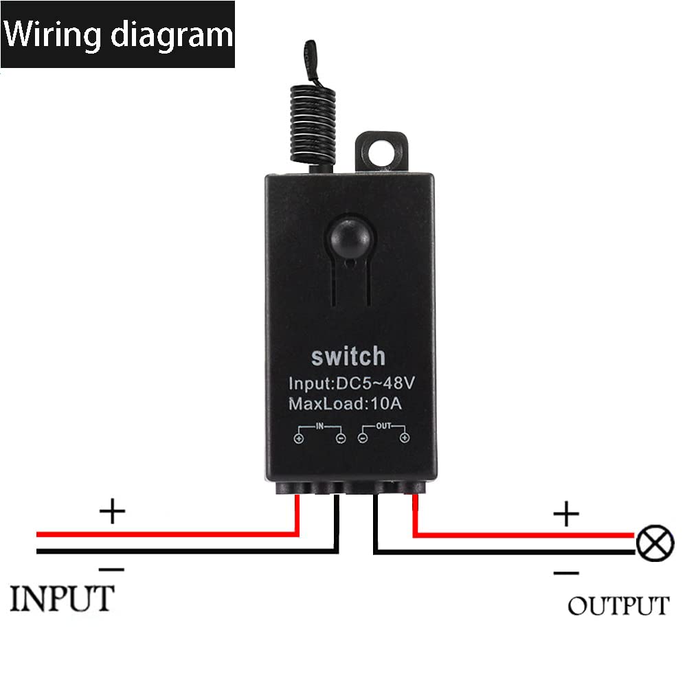 Meskliu 12V remote control switch receiver unit ready for easy integration.