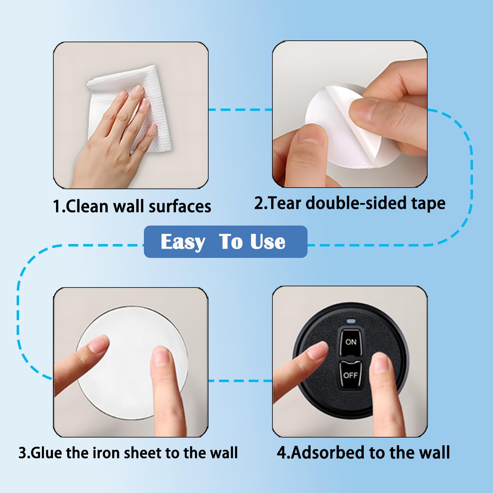 Meskliu wall-mount remote panel for convenient placement.