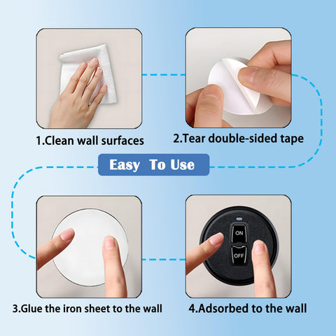 Meskliu wall-mount remote panel for convenient placement.