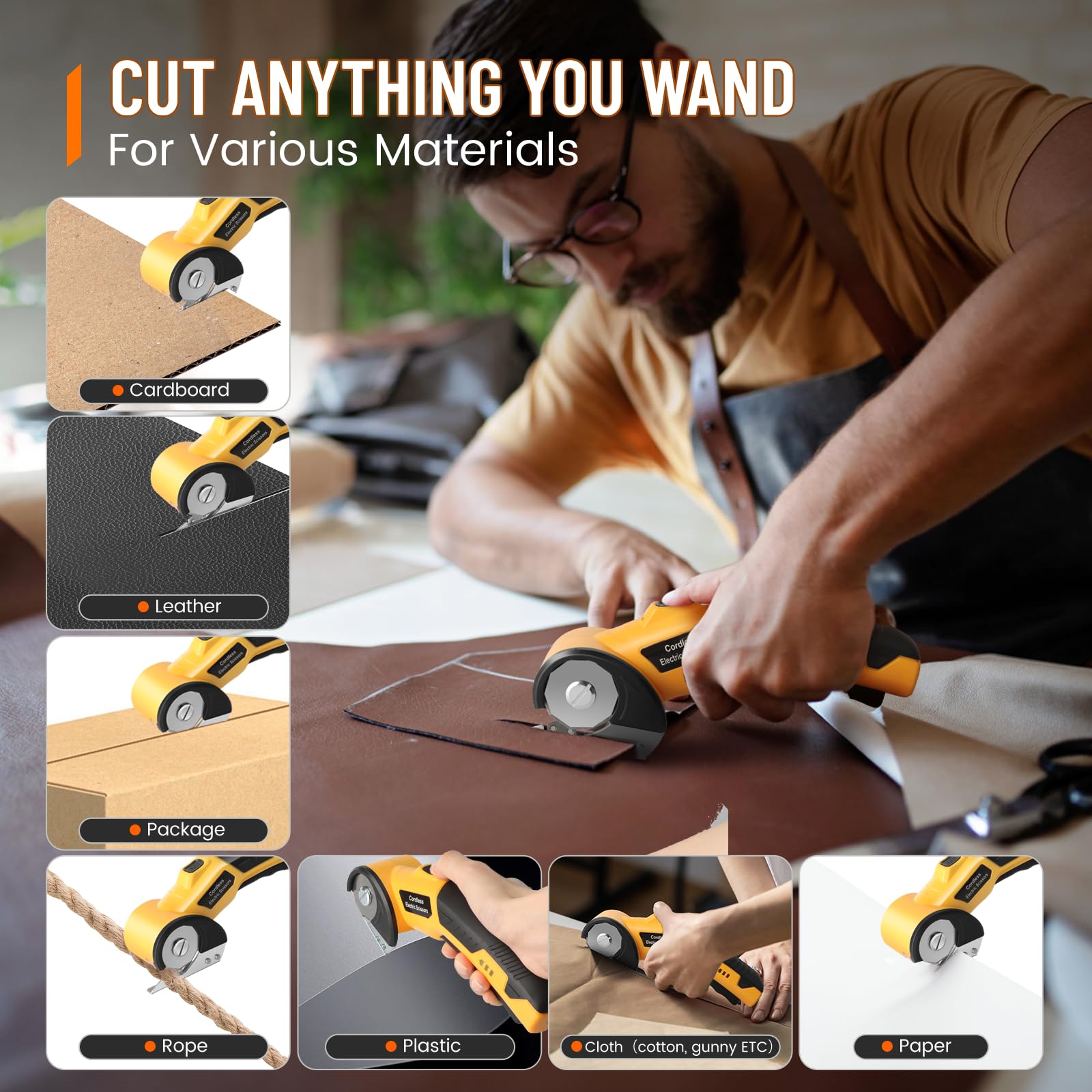 MESUADESI cardboard cutter blade exposed highlights safe, easy cardboard slicing.