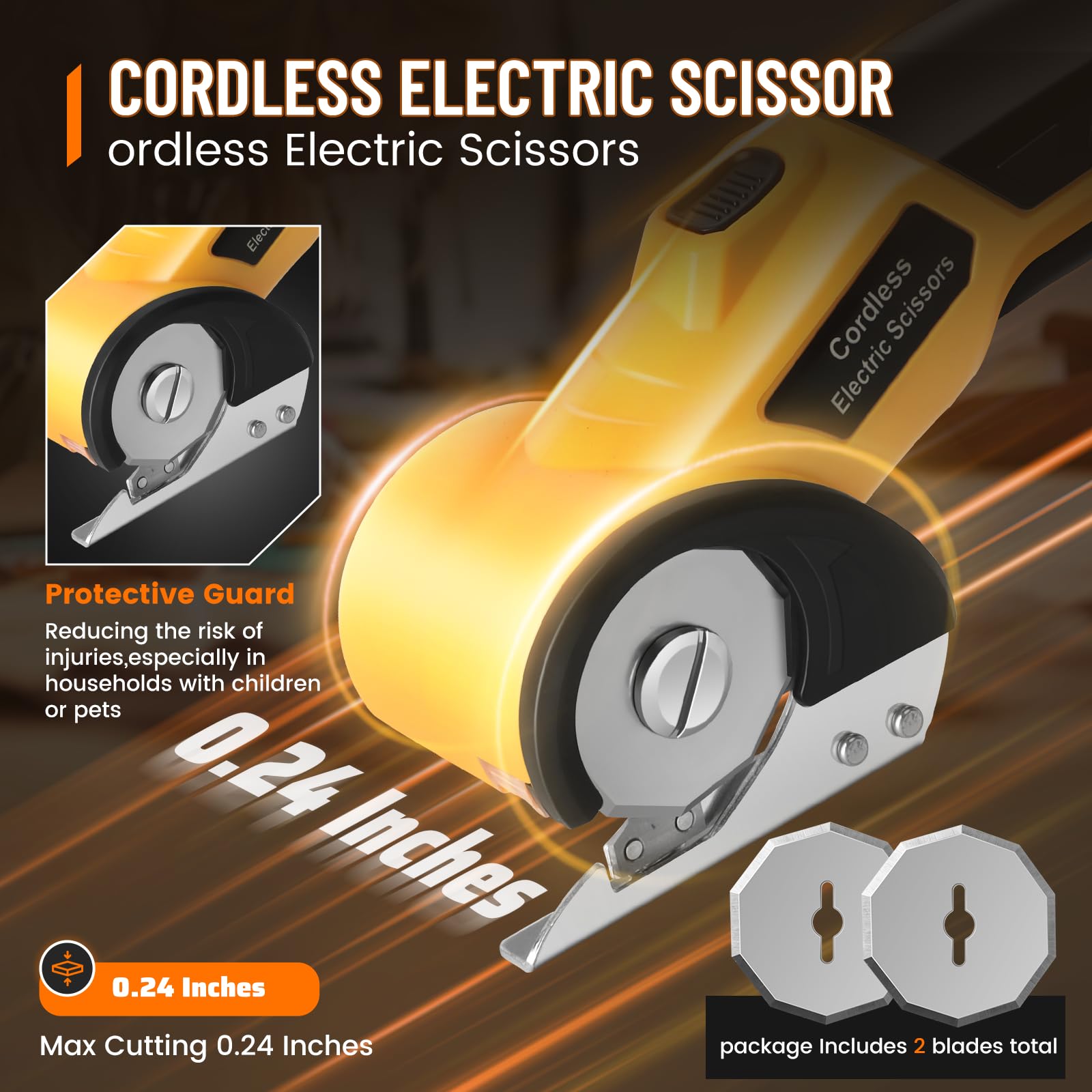 MESUADESI USB-rechargeable cutter on-the-go convenience for cordless projects.