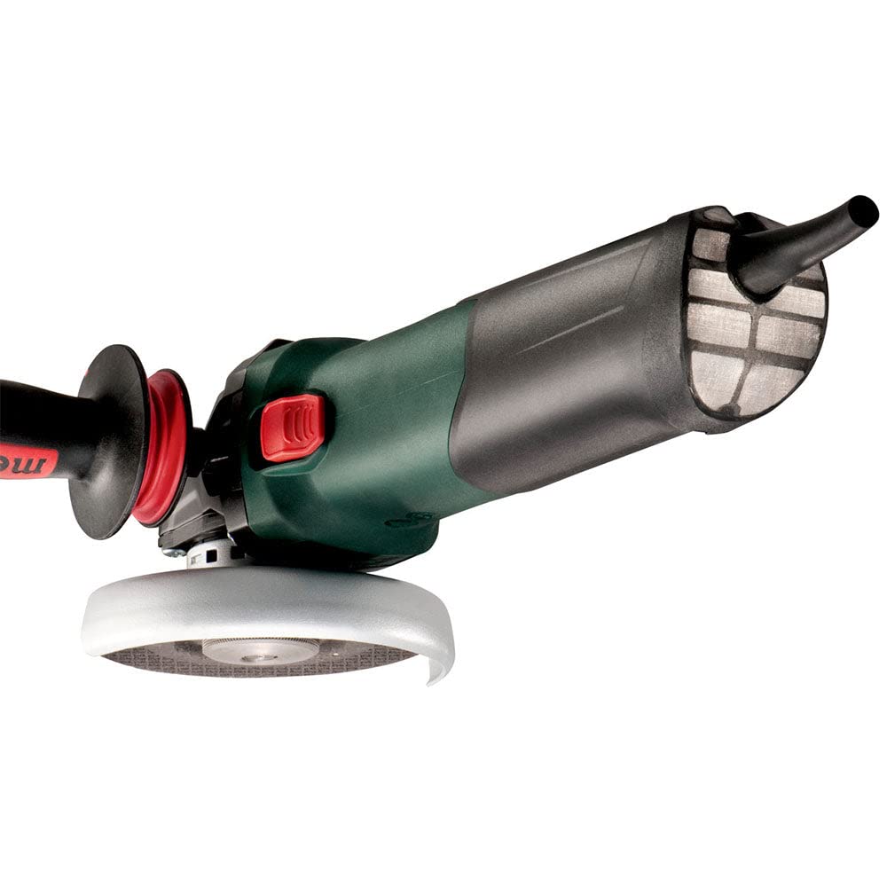 Close-up of Metabo electronics with soft start and restart protection in action