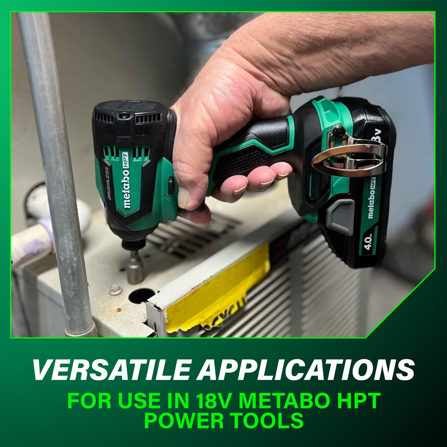Complete Metabo HPT 18V 4.0Ah slide-type battery kit