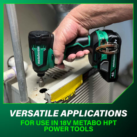 Complete Metabo HPT 18V 4.0Ah slide-type battery kit
