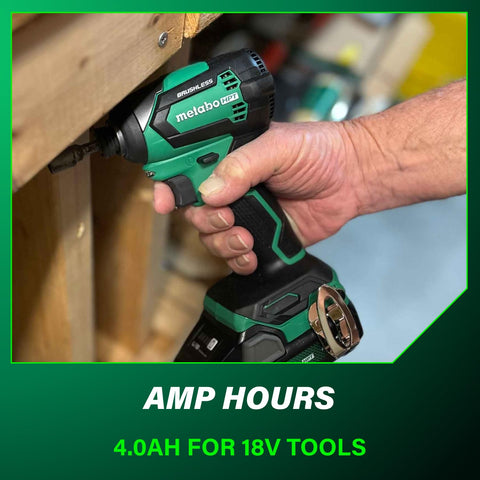 Metabo HPT 18V battery compatible with many tools