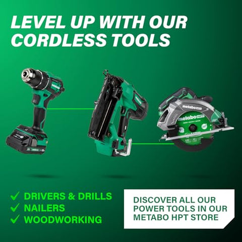 Easy installation and removal on Metabo HPT tools