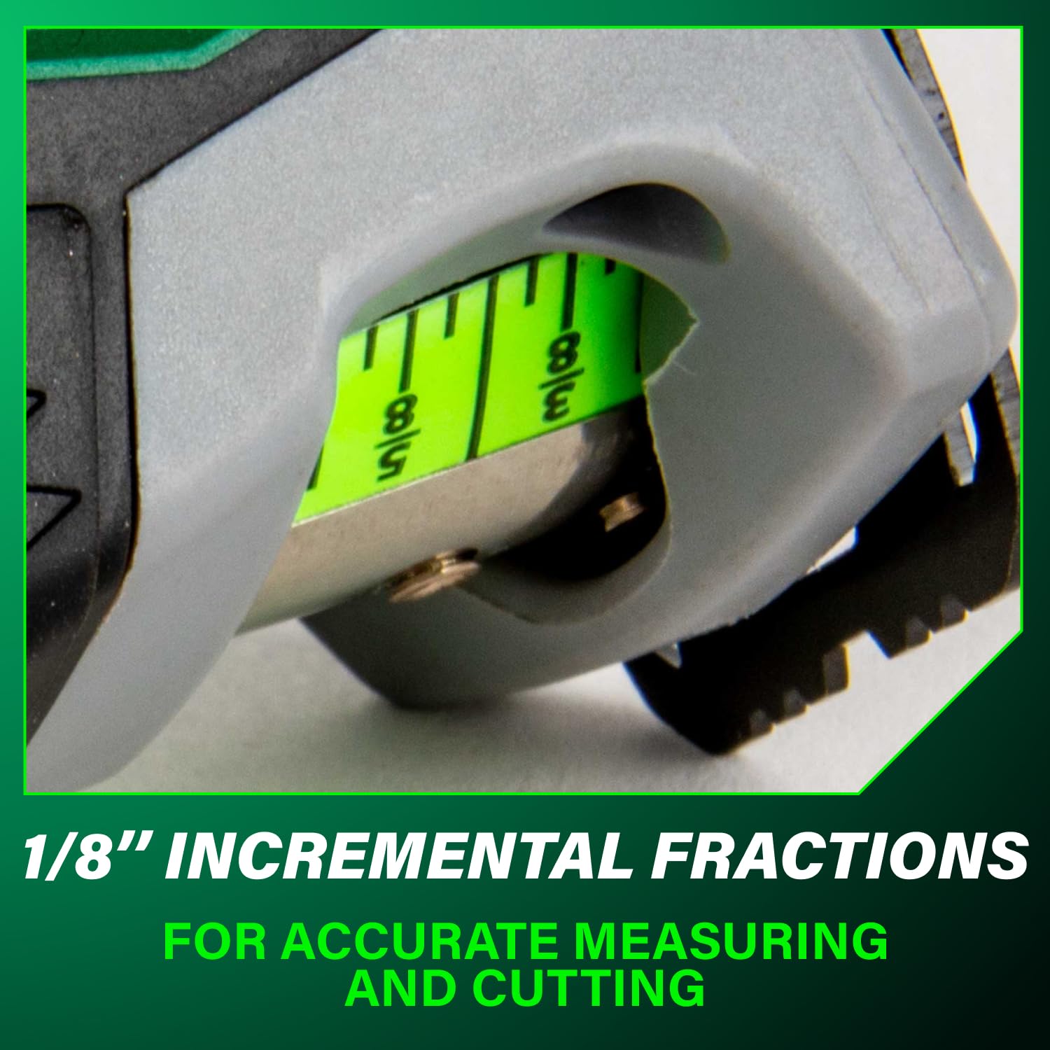 Metabo HPT measuring tape belt clip and lanyard for accessibility