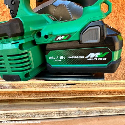 Metabo HPT MultiVolt battery with 4-stage fuel gauge for quick power checks