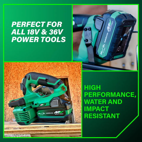 Metabo HPT MultiVolt battery lightweight design for easy transport
