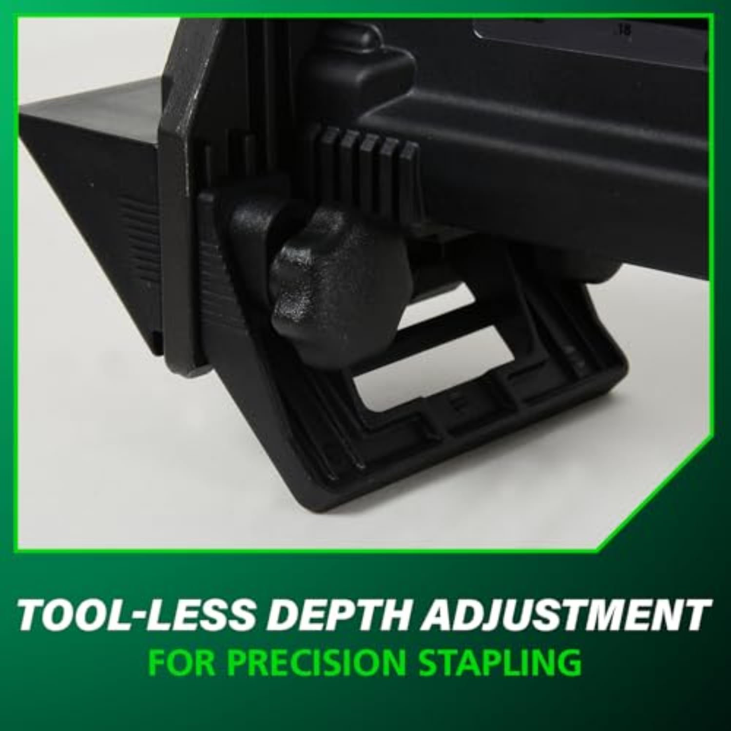 Metabo HPT N4004AB over-molded grip offers comfortable use during long sessions.