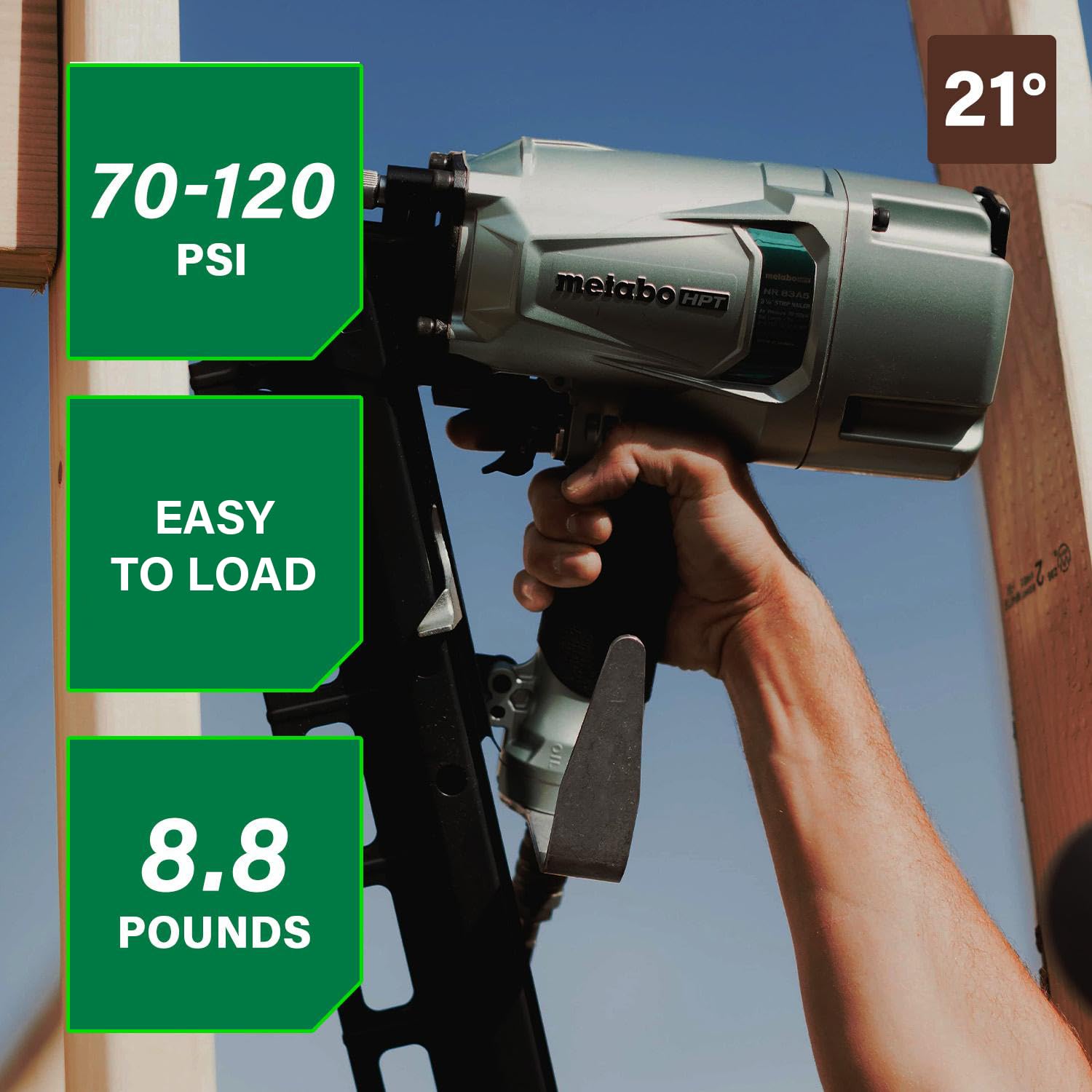 NR83A5 depth adjustment close-up enabling flush drive depth.