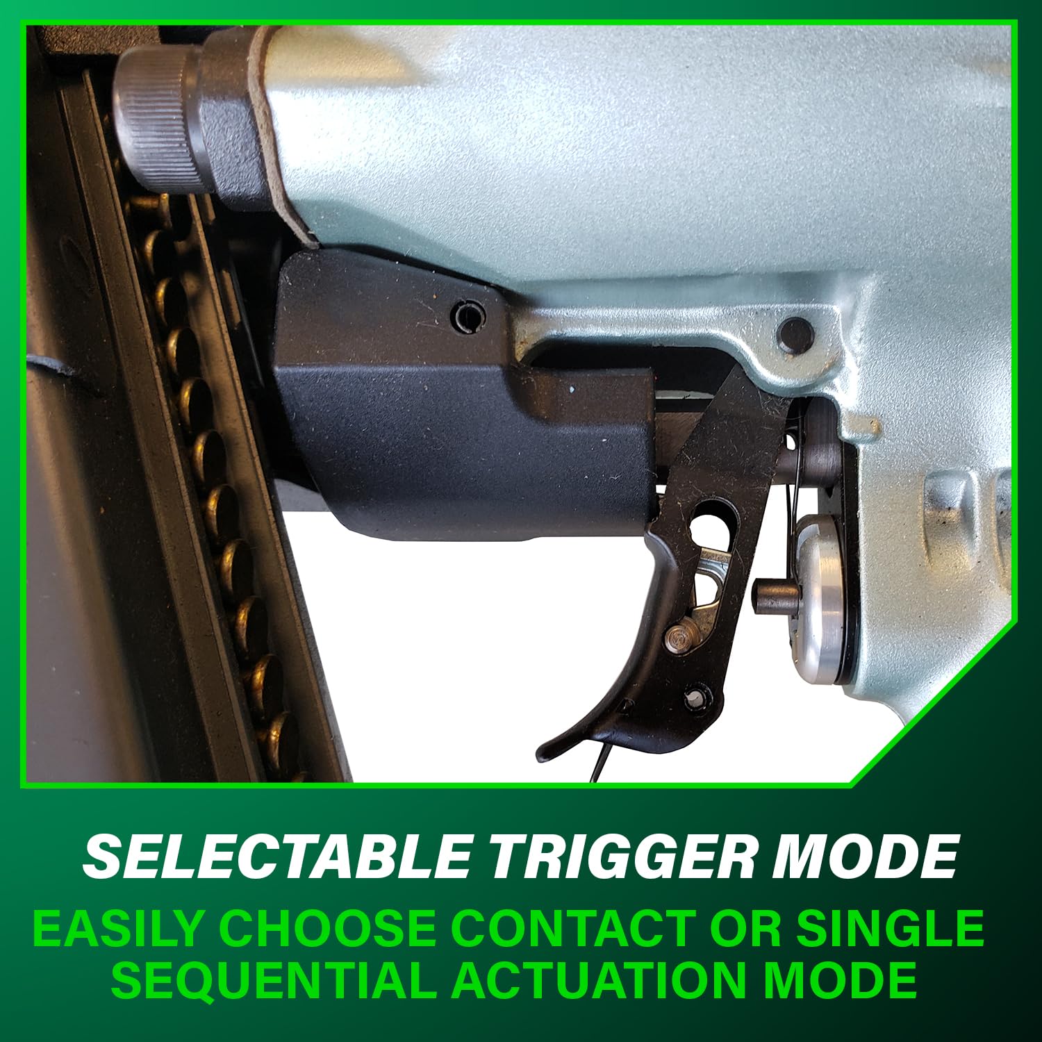 Rubber grip on NR83A5 provides better control and comfort.